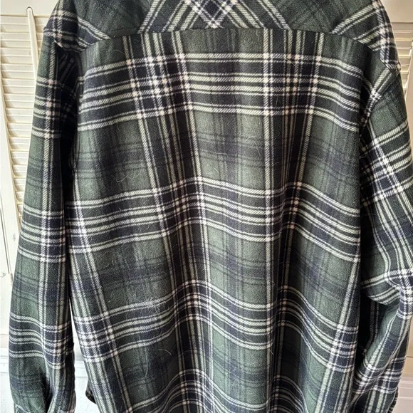 Avalanche Men's Dark Green Plaid Sherpa Jacket. NWOT Very soft and quality! - Picture 4 of 4